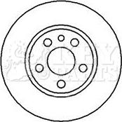 Key Parts KBD4079 - Əyləc Diski furqanavto.az