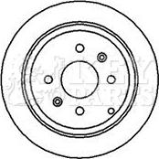 Key Parts KBD4108 - Əyləc Diski furqanavto.az