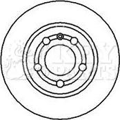 Key Parts KBD4183 - Əyləc Diski furqanavto.az