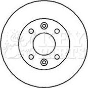 Key Parts KBD4877 - Əyləc Diski furqanavto.az