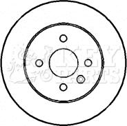 Key Parts KBD4394 - Əyləc Diski furqanavto.az