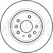 Key Parts KBD4396 - Əyləc Diski furqanavto.az