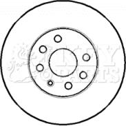 Key Parts KBD4393 - Əyləc Diski furqanavto.az