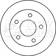 Key Parts KBD4304 - Əyləc Diski furqanavto.az