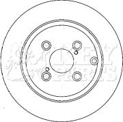 Key Parts KBD4380 - Əyləc Diski furqanavto.az