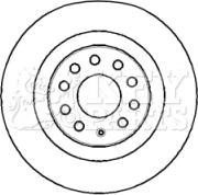 Key Parts KBD4383 - Əyləc Diski furqanavto.az