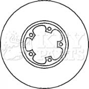 Key Parts KBD4241 - Əyləc Diski furqanavto.az