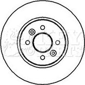 Key Parts KBD4219 - Əyləc Diski furqanavto.az