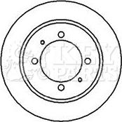 Key Parts KBD4215 - Əyləc Diski furqanavto.az