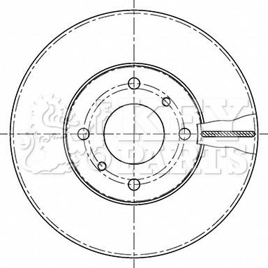 Key Parts KBD4232 - Əyləc Diski furqanavto.az