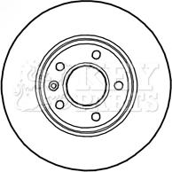 Key Parts KBD4797 - Əyləc Diski furqanavto.az