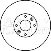 Key Parts KBD4717 - Əyləc Diski furqanavto.az