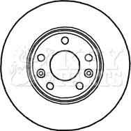 Key Parts KBD4780 - Əyləc Diski furqanavto.az