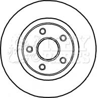 Key Parts KBD5908S - Əyləc Diski furqanavto.az