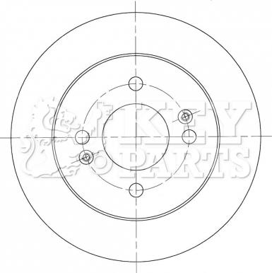 Key Parts KBD5443 - Əyləc Diski furqanavto.az