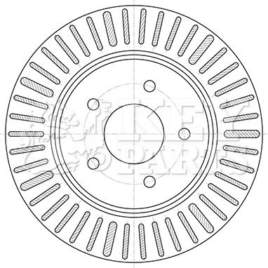 Key Parts KBD5424 - Əyləc Diski furqanavto.az