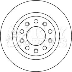 Key Parts KBD5194 - Əyləc Diski furqanavto.az