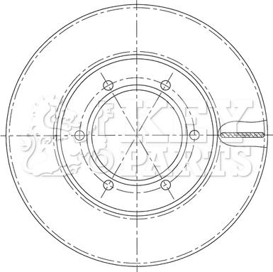 Key Parts KBD5197 - Əyləc Diski furqanavto.az