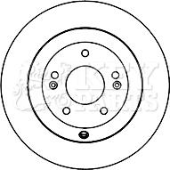 Key Parts KBD5160 - Əyləc Diski furqanavto.az