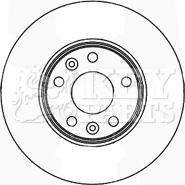 Key Parts KBD5163 - Əyləc Diski furqanavto.az