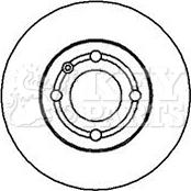 Key Parts KBD5109 - Əyləc Diski furqanavto.az