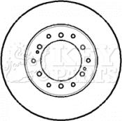 Key Parts KBD5111 - Əyləc Diski furqanavto.az