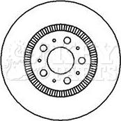 Key Parts KBD5899S - Əyləc Diski furqanavto.az