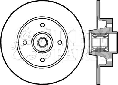 Key Parts KBD5896S - Əyləc Diski furqanavto.az