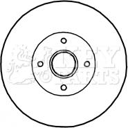 Key Parts KBD5897S - Əyləc Diski furqanavto.az