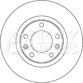 Key Parts KBD5350 - Əyləc Diski furqanavto.az