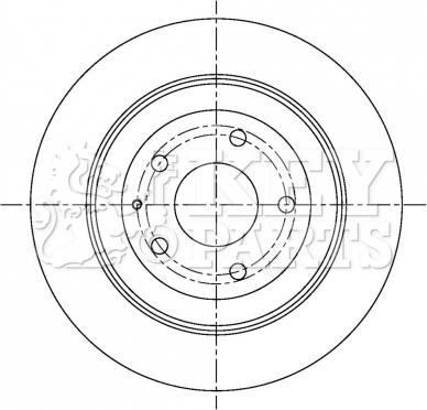 Key Parts KBD5303 - Əyləc Diski furqanavto.az