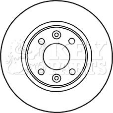 Key Parts KBD5328 - Əyləc Diski furqanavto.az