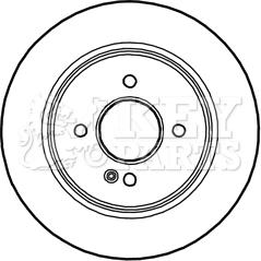 Key Parts KBD5296 - Əyləc Diski furqanavto.az