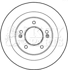 Key Parts KBD5230 - Əyləc Diski furqanavto.az