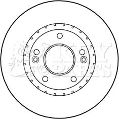 Key Parts KBD5278 - Əyləc Diski furqanavto.az