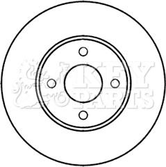 Key Parts KBD5273 - Əyləc Diski furqanavto.az