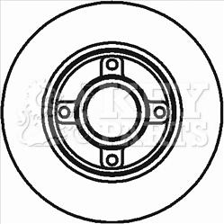 Key Parts KBD5796S - Əyləc Diski furqanavto.az