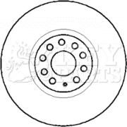 Key Parts KBD5755S - Əyləc Diski furqanavto.az