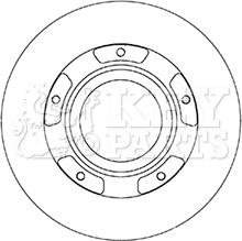 Key Parts KBD6067S - Əyləc Diski furqanavto.az