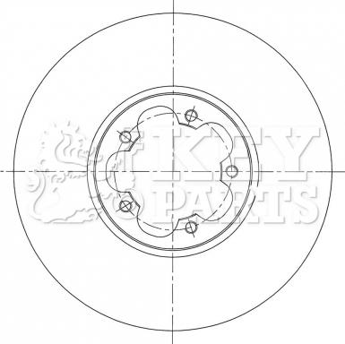 Key Parts KBD6074S - Əyləc Diski furqanavto.az