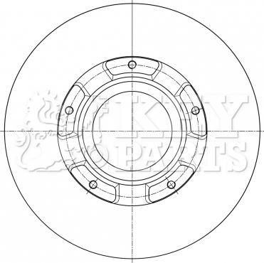 Key Parts KBD6073S - Əyləc Diski furqanavto.az