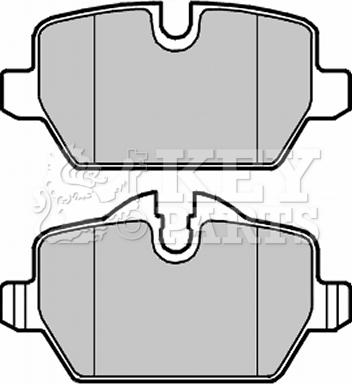 Key Parts KBP1960 - Əyləc altlığı dəsti, əyləc diski furqanavto.az