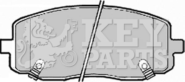 Key Parts KBP1910 - Əyləc altlığı dəsti, əyləc diski furqanavto.az