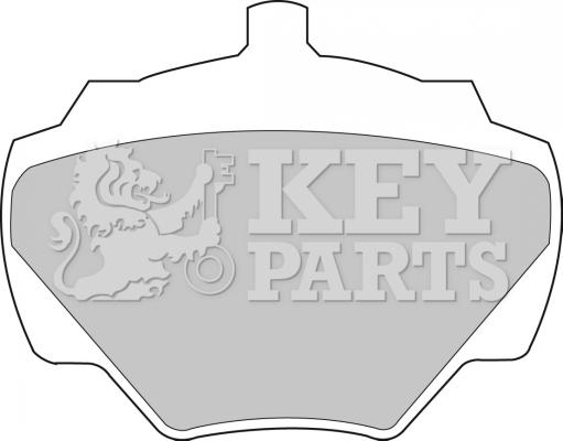 Key Parts KBP1528 - Əyləc altlığı dəsti, əyləc diski furqanavto.az
