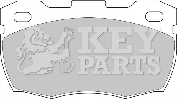 Key Parts KBP1571 - Əyləc altlığı dəsti, əyləc diski furqanavto.az