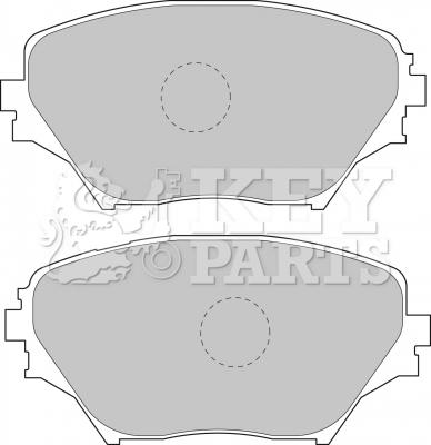 Key Parts KBP1803 - Əyləc altlığı dəsti, əyləc diski furqanavto.az