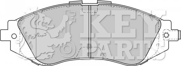Key Parts KBP1881 - Əyləc altlığı dəsti, əyləc diski furqanavto.az