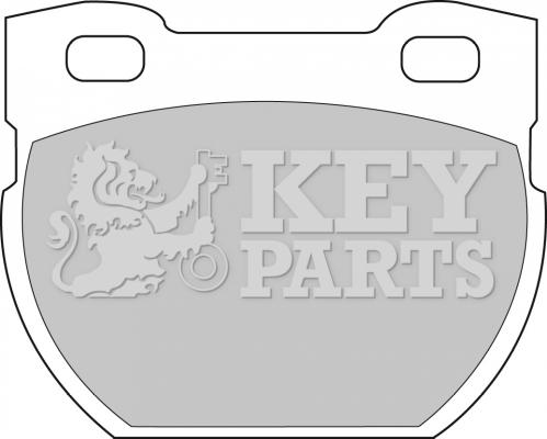 Key Parts KBP1250 - Əyləc altlığı dəsti, əyləc diski furqanavto.az