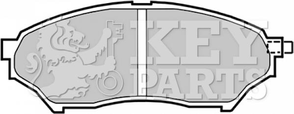 Key Parts KBP1759 - Əyləc altlığı dəsti, əyləc diski furqanavto.az
