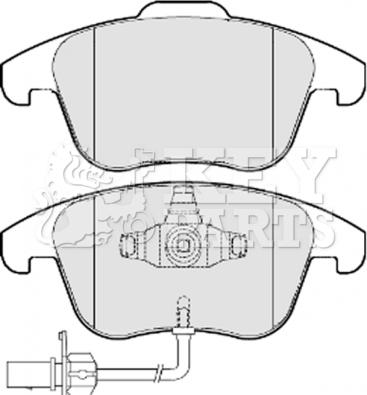 VW 8K0 698 151 P - Əyləc altlığı dəsti, əyləc diski furqanavto.az